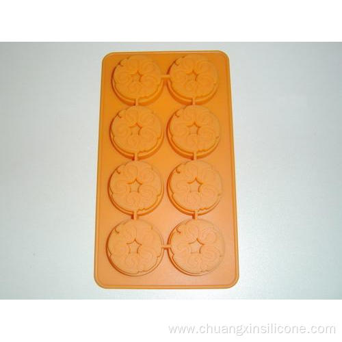 Silicone Kitchenware Ice Tray Swirl Shape 8-Cup